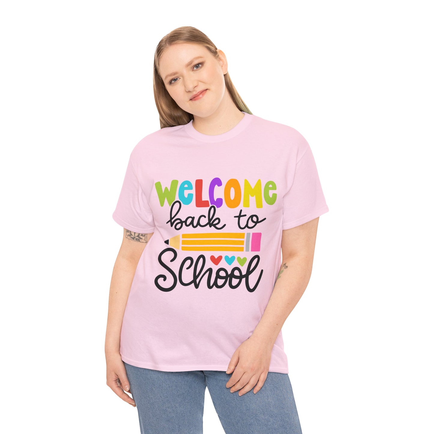 Welcome Back To School Unisex Heavy Cotton Tee