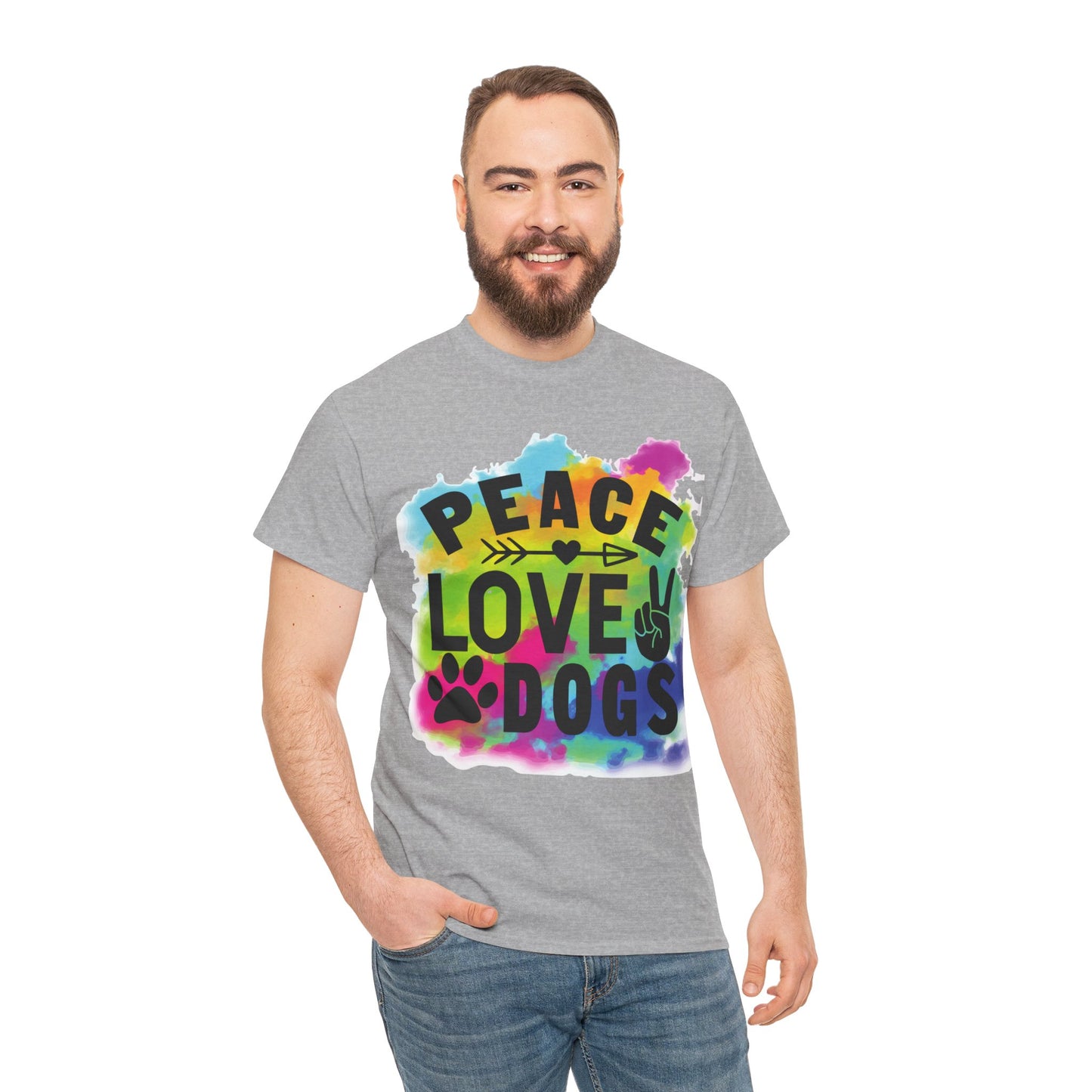 Peace Love Dogs Unisex Heavy Cotton Tee