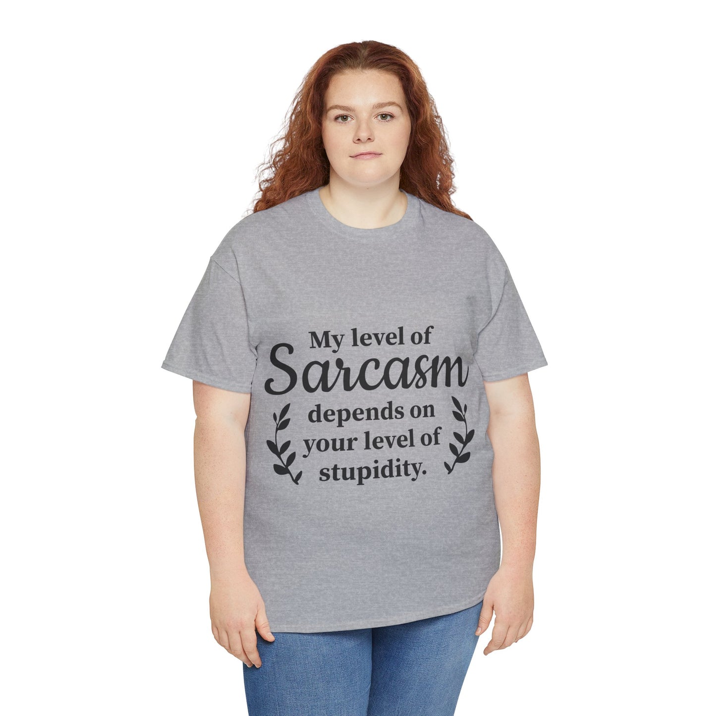 My Level Of Sarcasm Unisex Heavy Cotton Tee