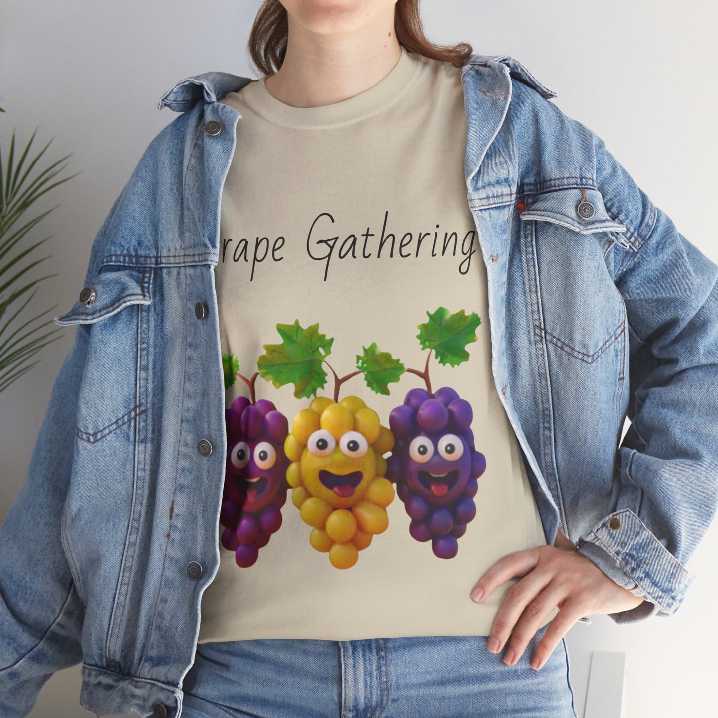 Grape Gathering Unisex Heavy Cotton Tee