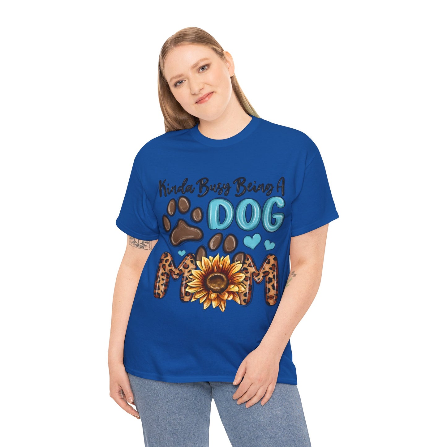 Busy Being A Dog Mom Unisex Heavy Cotton Tee