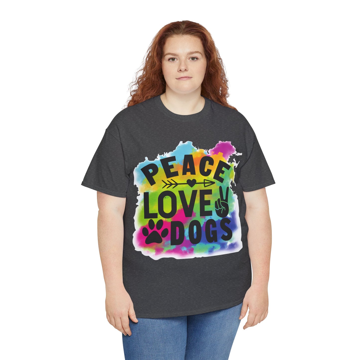 Peace Love Dogs Unisex Heavy Cotton Tee