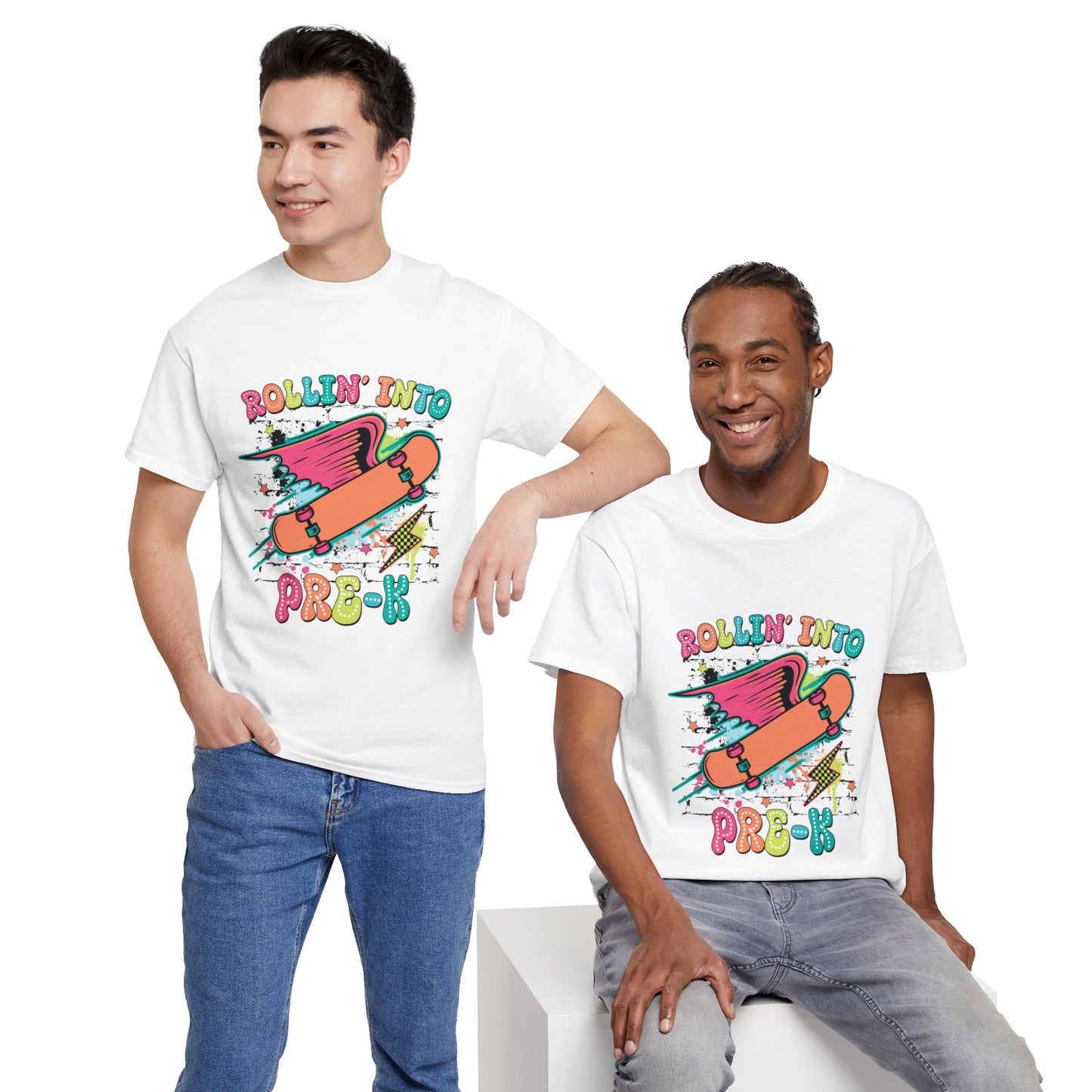 Rockin Into Pre K Unisex Heavy Cotton Tee