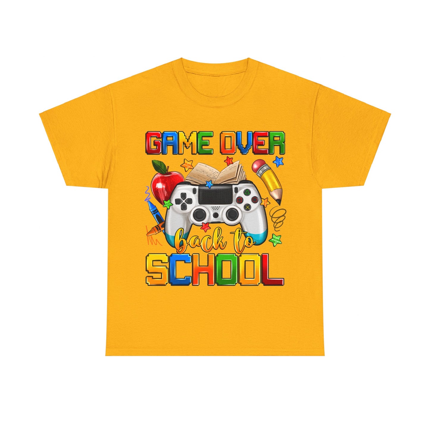 Game Over Back To School Unisex Cotton Tee