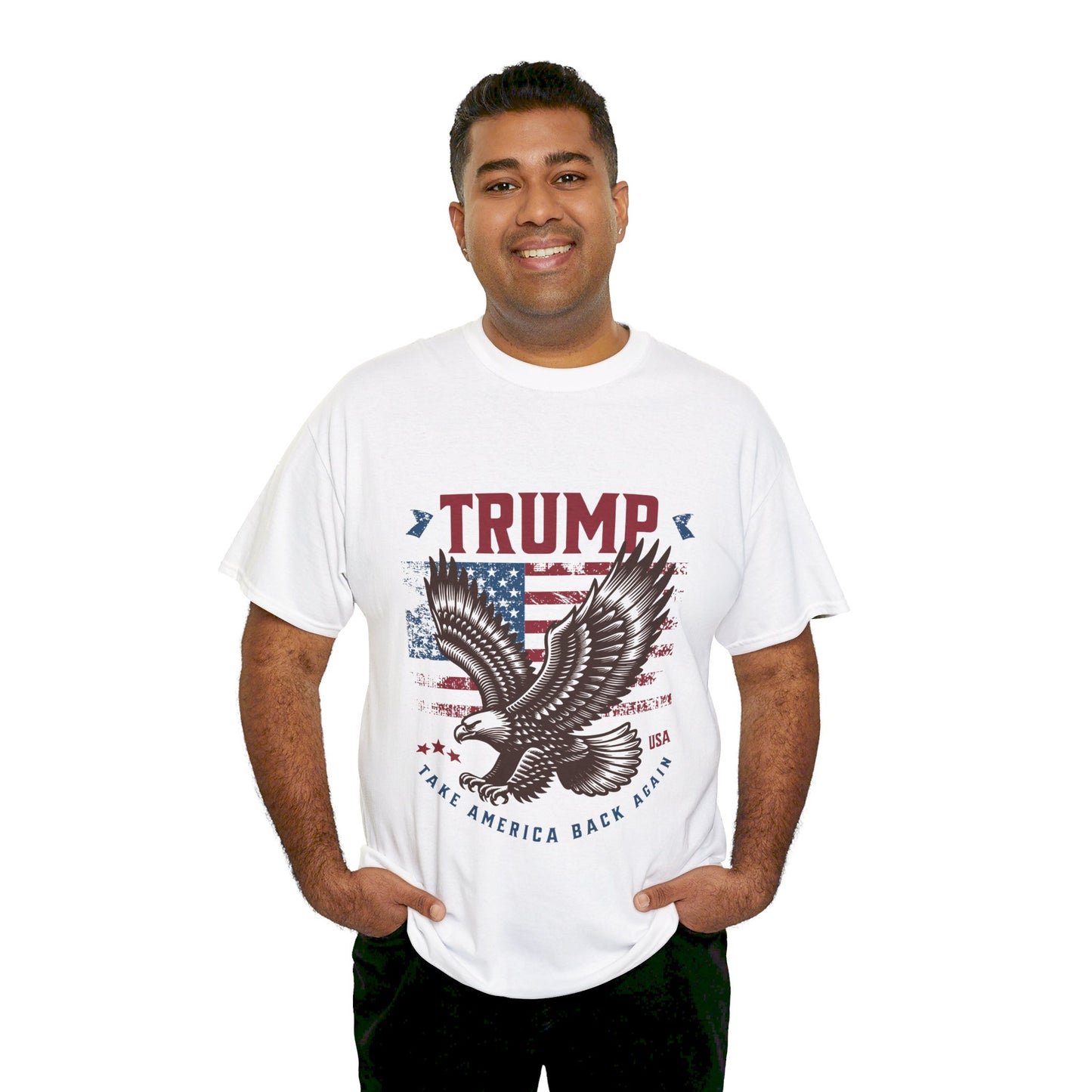 Trump MAGA Eagle Unisex Heavy Cotton Tee