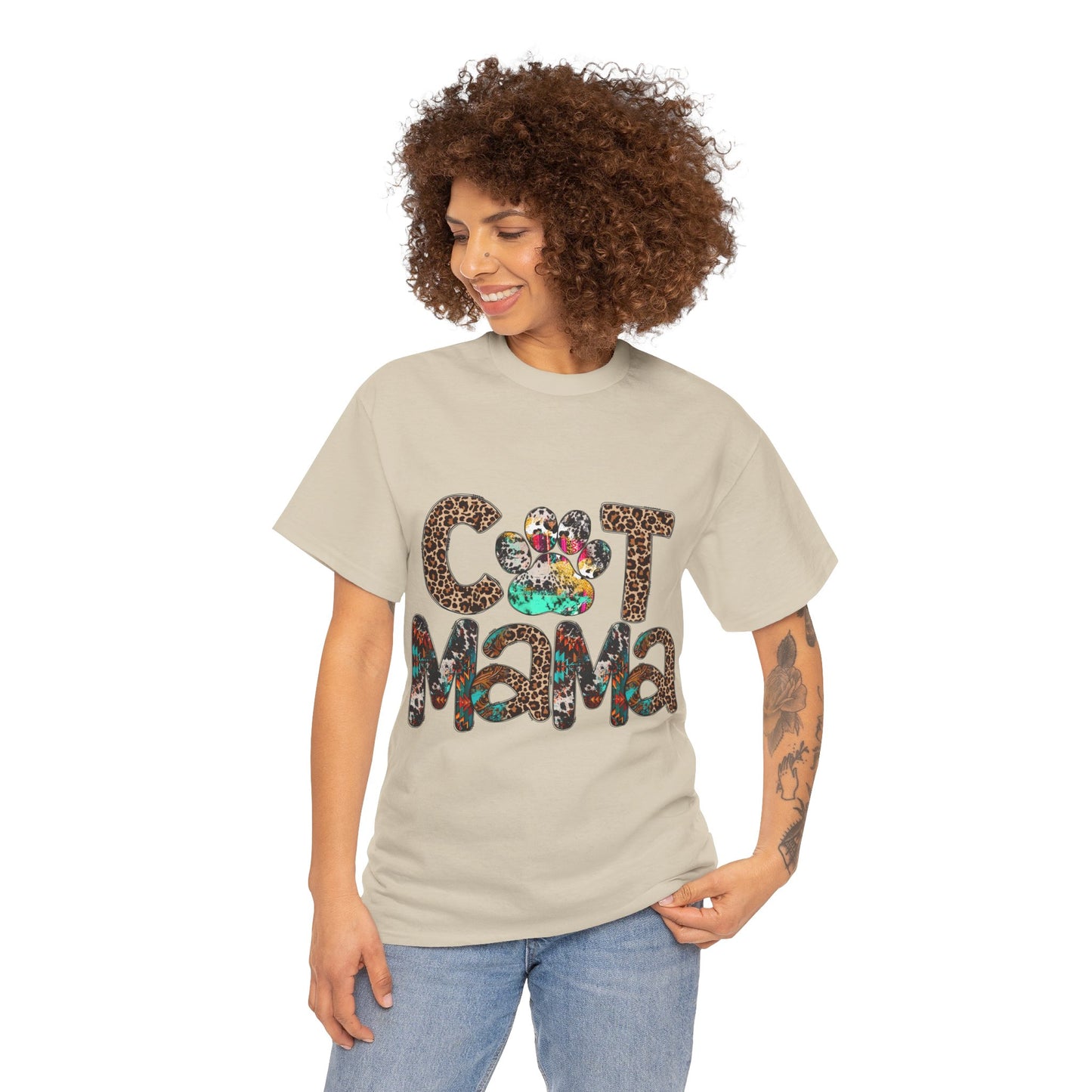 Cat Mama2 Unisex Heavy Cotton Tee