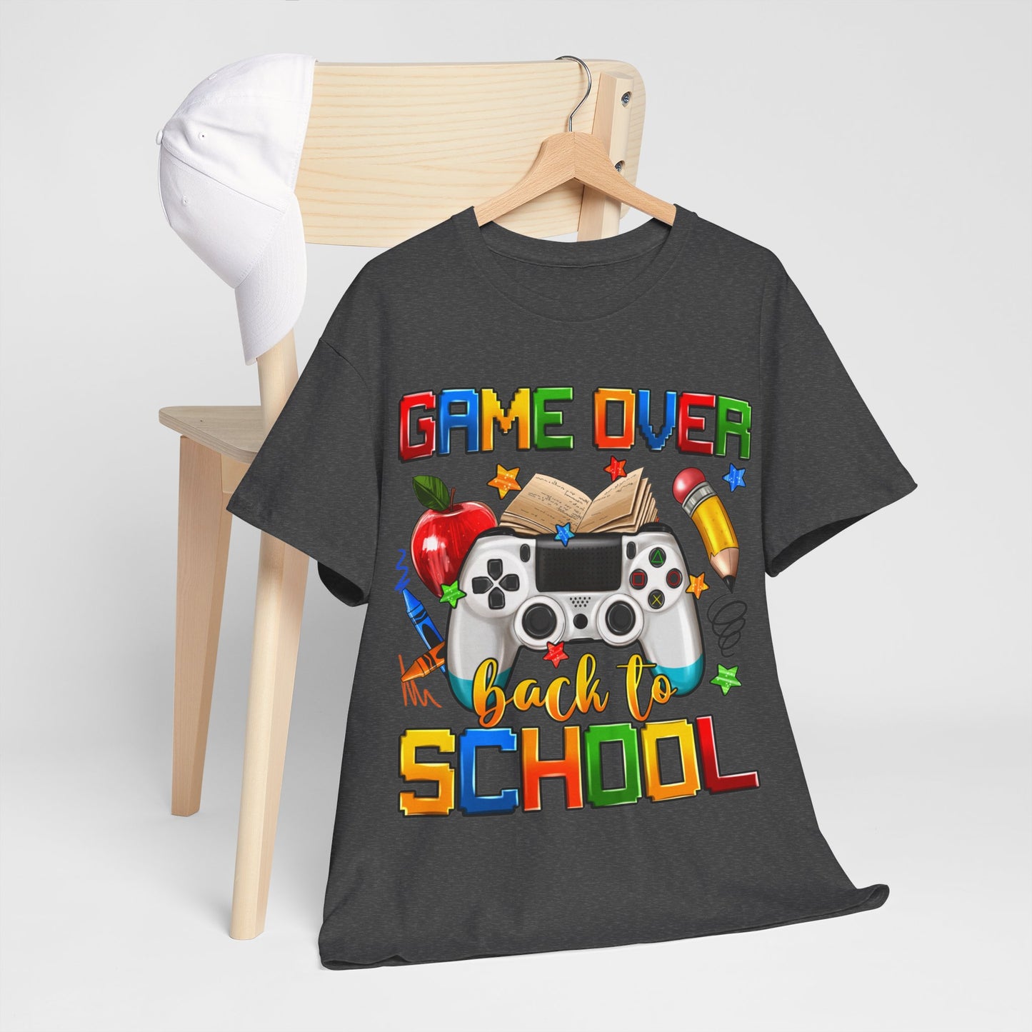 Game Over Back To School Unisex Cotton Tee