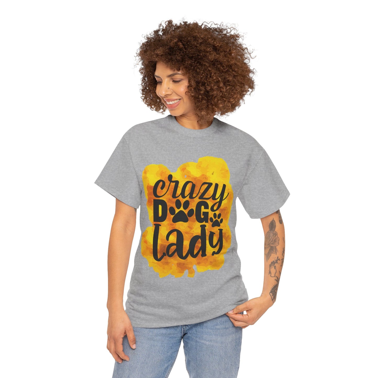 Crazy Dog Lady Unisex Heavy Cotton Tee