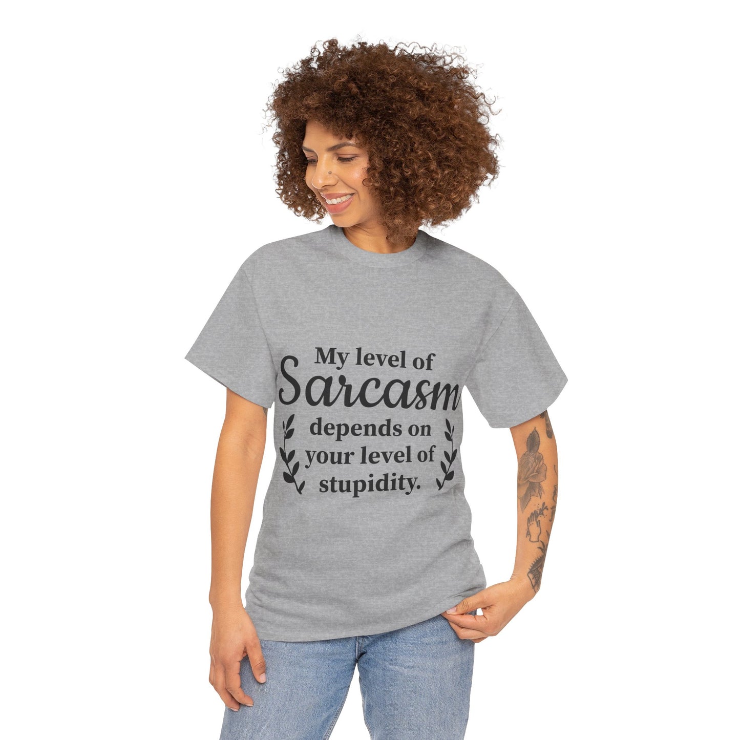 My Level Of Sarcasm Unisex Heavy Cotton Tee