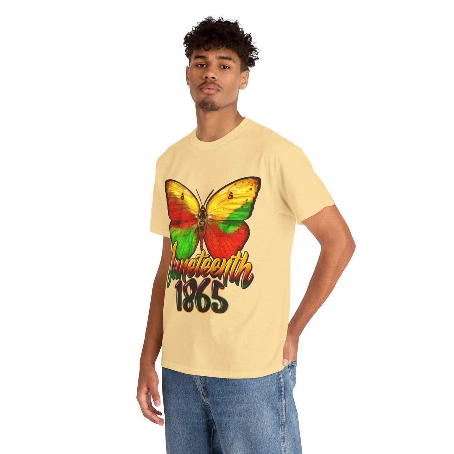 Juneteenth Butterfly Unisex Heavy Cotton Tee