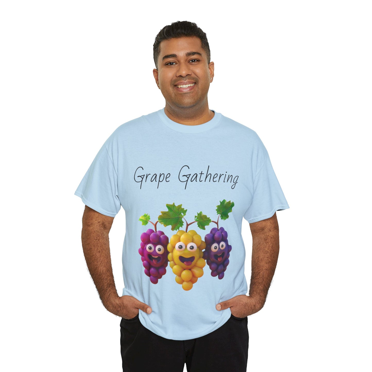 Grape Gathering Unisex Heavy Cotton Tee