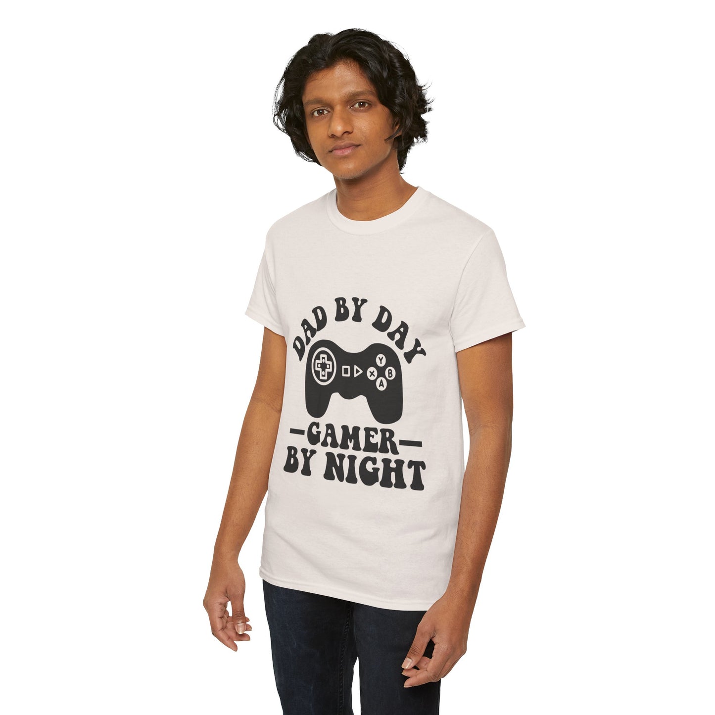 Gamer By Night Unisex Heavy Cotton Tee