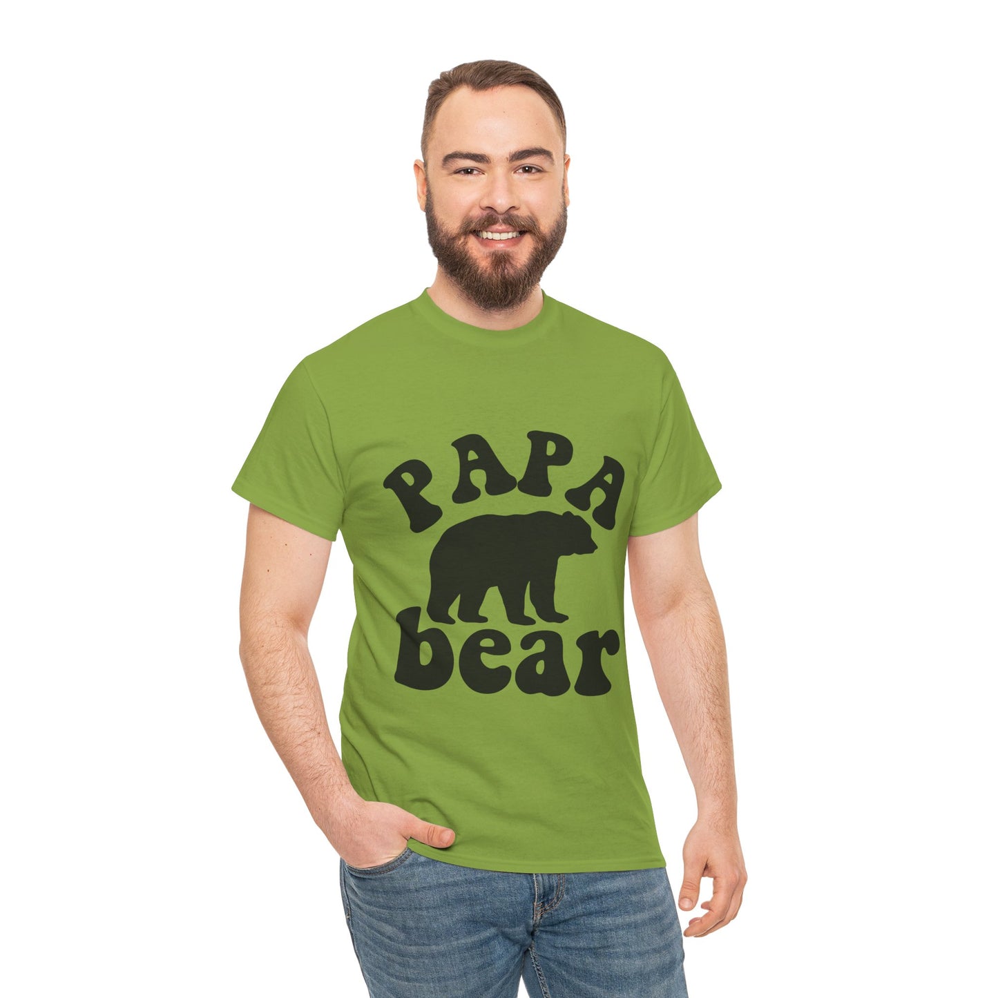 Papa Bear Unisex Heavy Cotton Tee