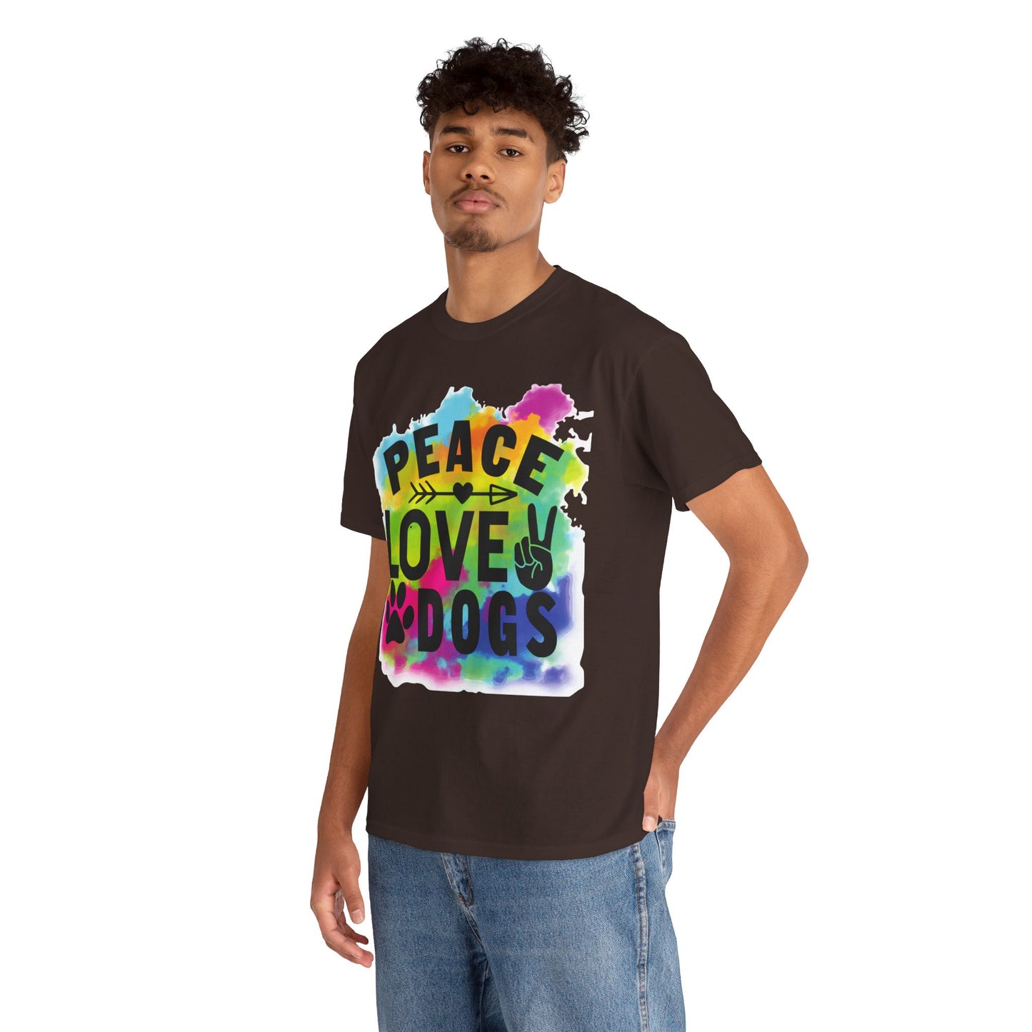 Peace Love Dogs Unisex Heavy Cotton Tee