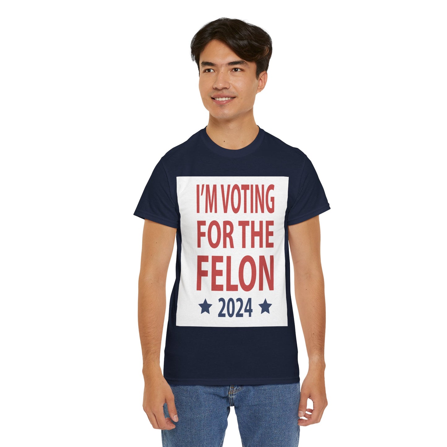 Voting For A Felon Unisex Heavy Cotton Tee