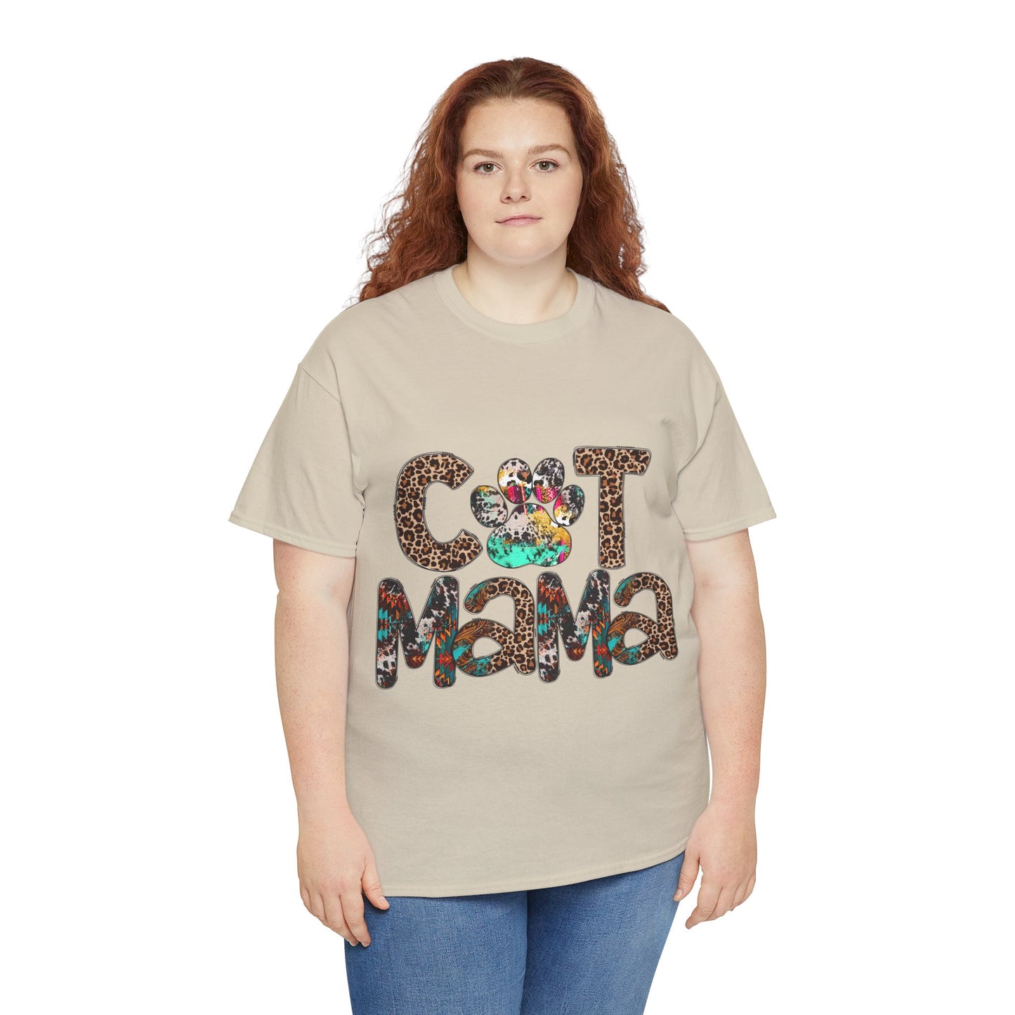 Cat Mama2 Unisex Heavy Cotton Tee