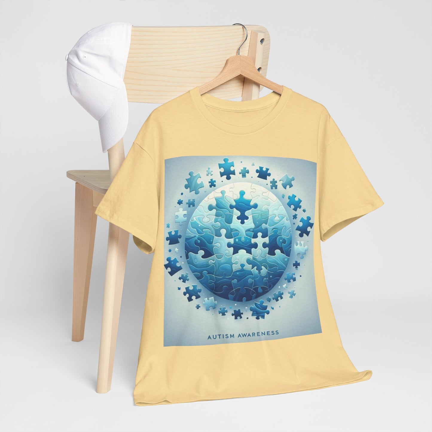 Autism Globe Unisex Heavy Cotton Tee