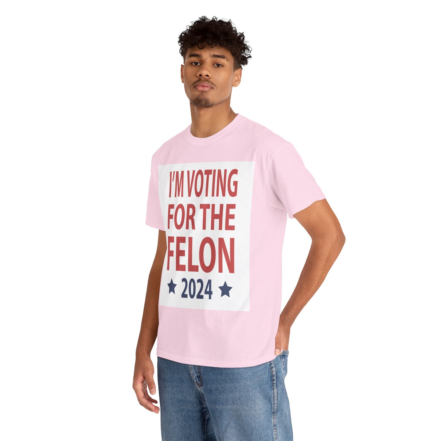 Voting For A Felon Unisex Heavy Cotton Tee