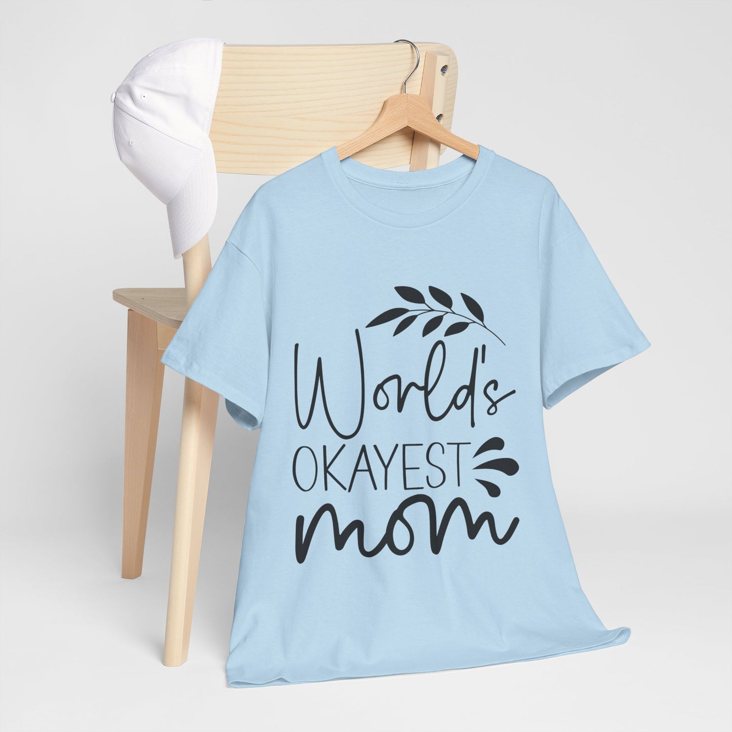 World's Okayest Mom Unisex Heavy Cotton Tee