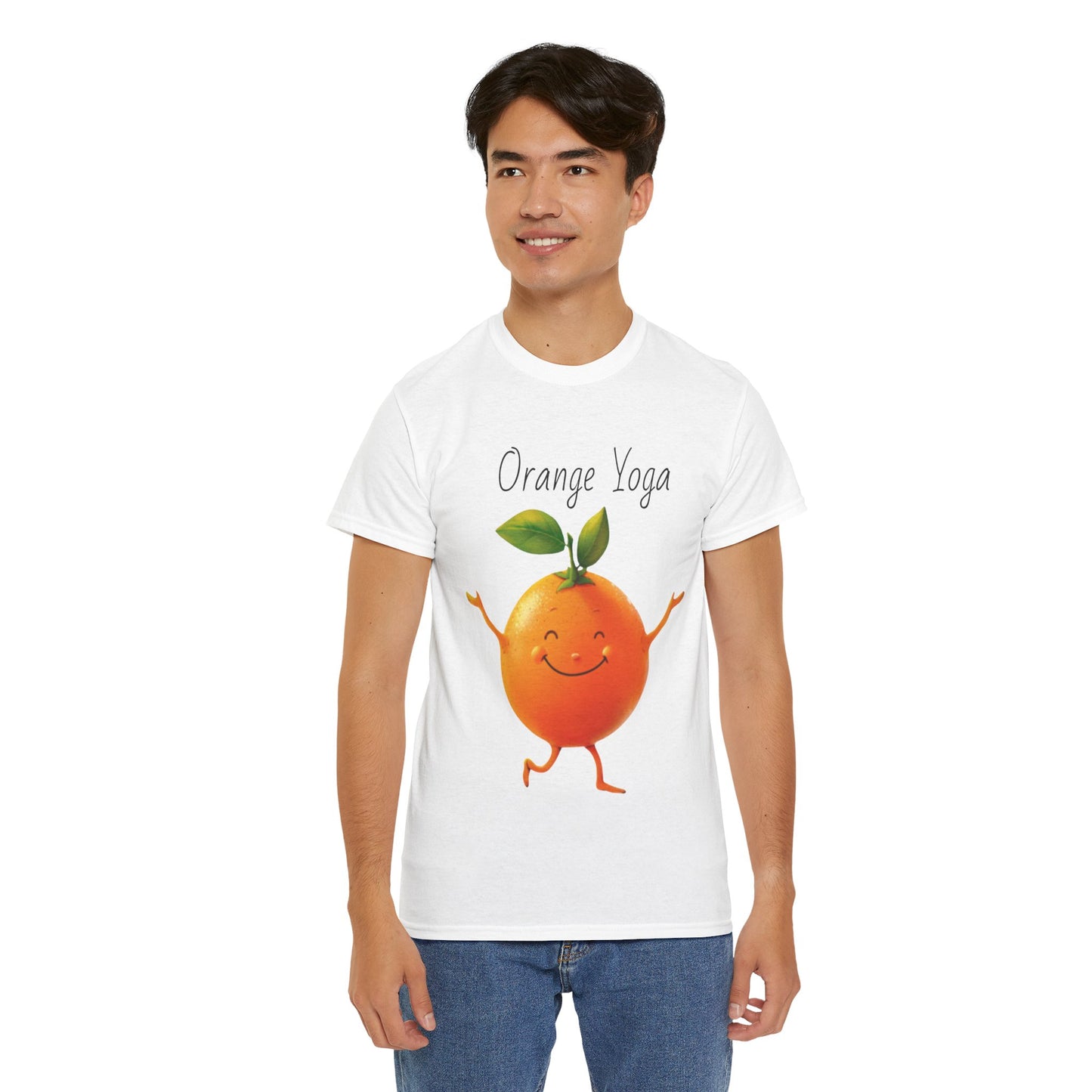 Orange Yoga Unisex Heavy Cotton Tee