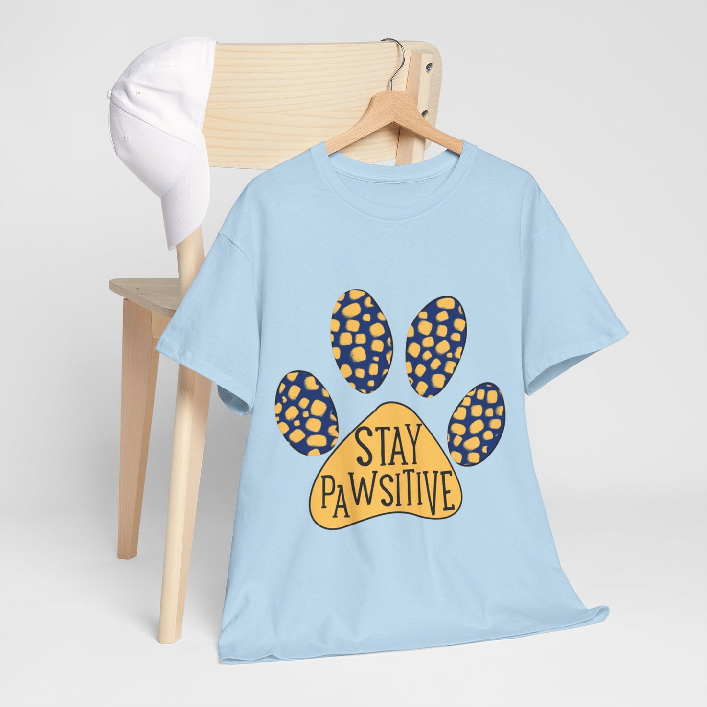 Stay Pawsitive Unisex Heavy Cotton Tee