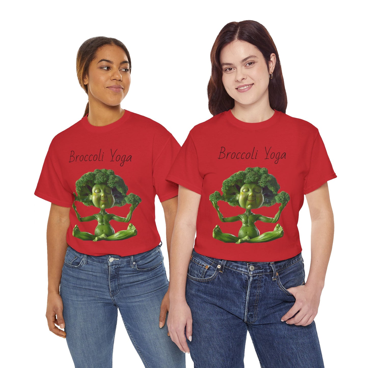 Broccoli Yoga Unisex Heavy Cotton Tee