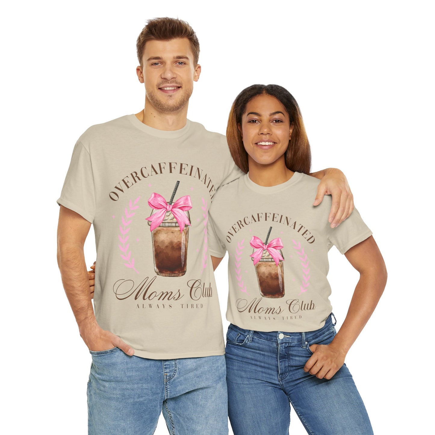 Over-caffeinated Mom Unisex Heavy Cotton Tee