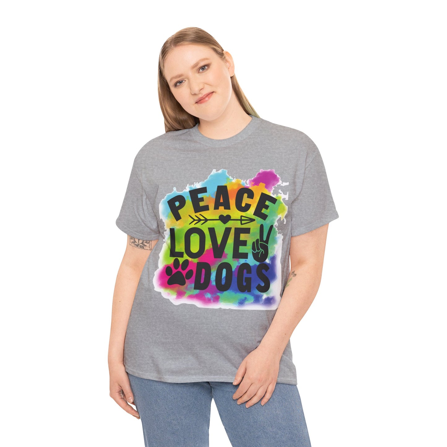 Peace Love Dogs Unisex Heavy Cotton Tee