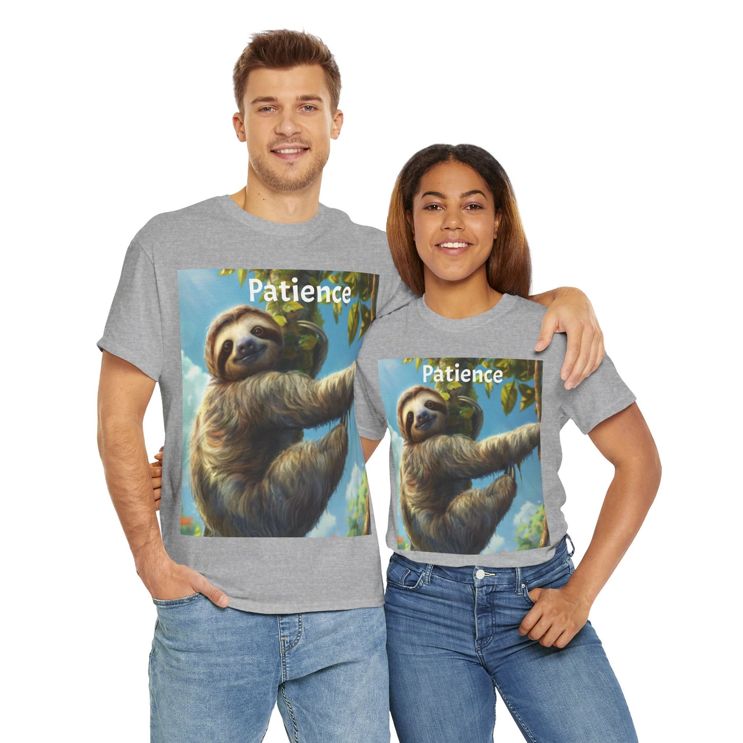 Sloth Patience Unisex Heavy Cotton Tee