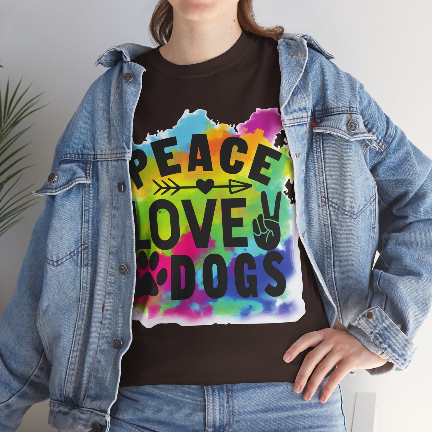 Peace Love Dogs Unisex Heavy Cotton Tee