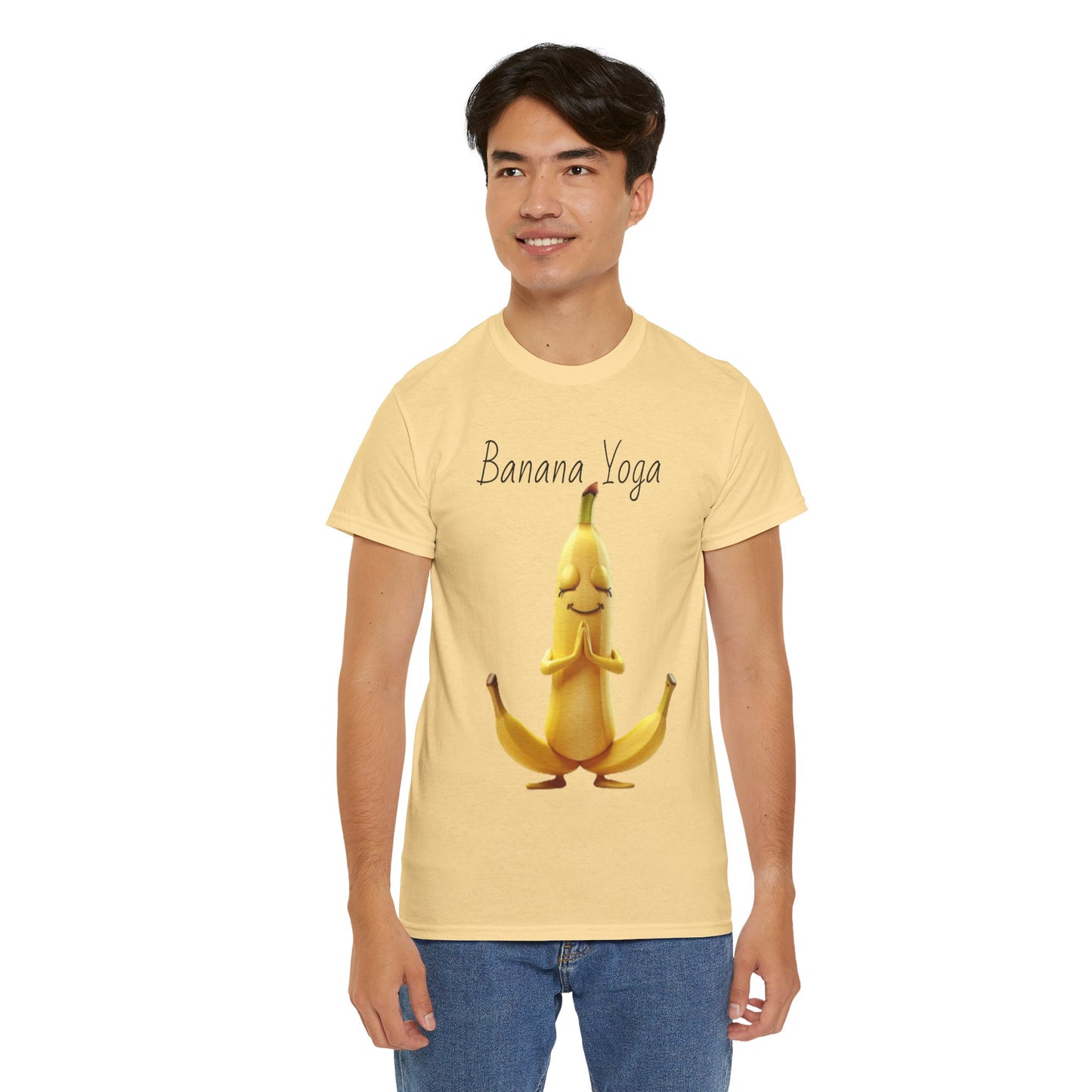 Banana Yoga Unisex Heavy Cotton Tee