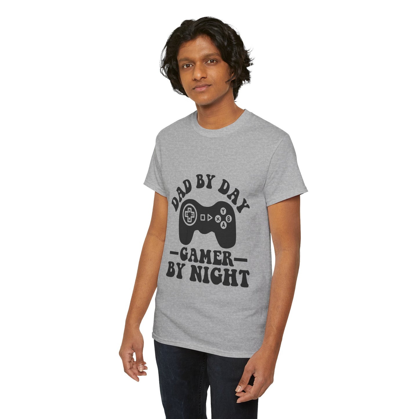 Gamer By Night Unisex Heavy Cotton Tee