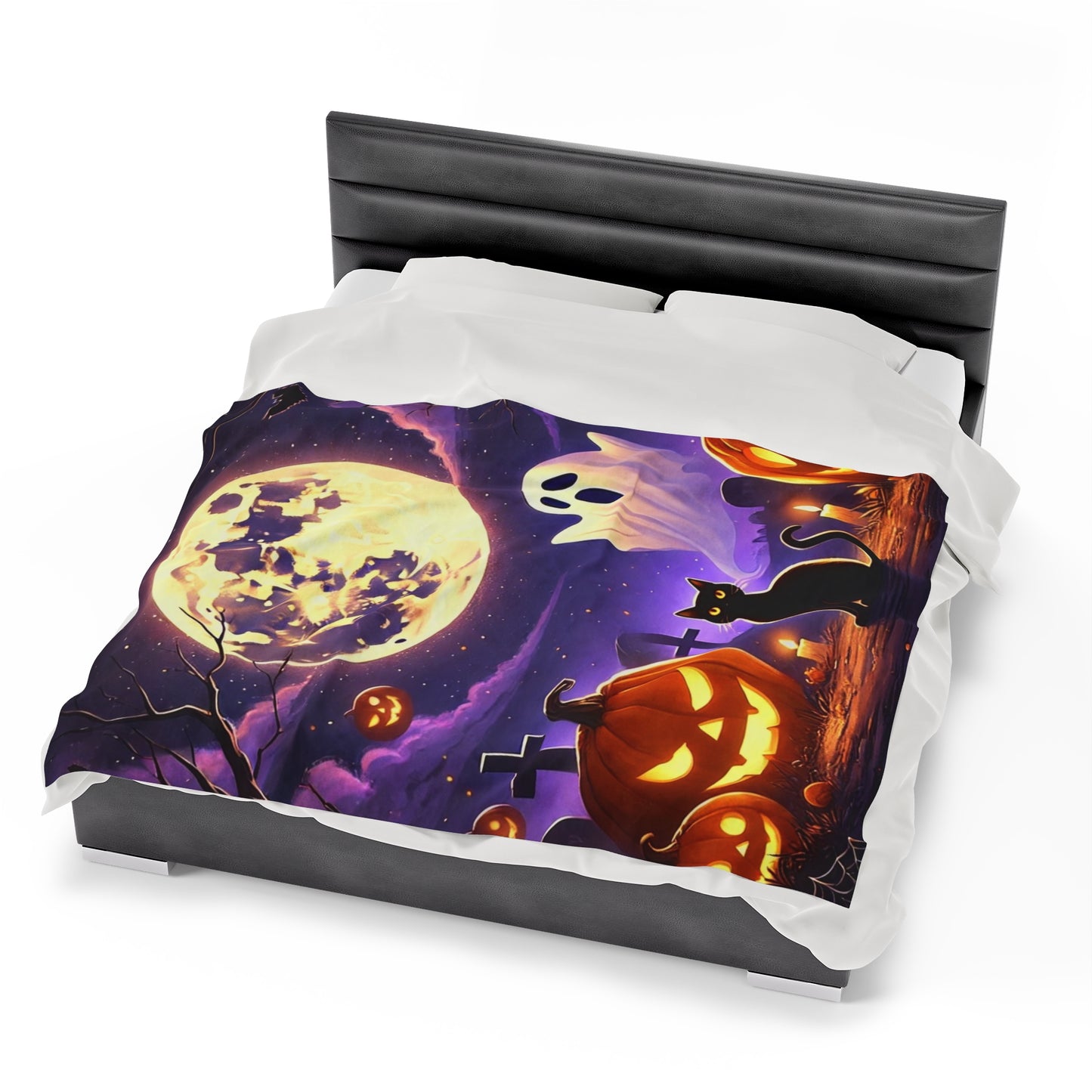 Spooky Halloween Blanket Velveteen Plush Blanket