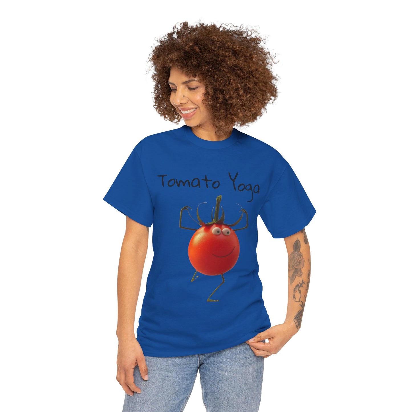 Tomato Yoga Unisex Heavy Cotton Tee