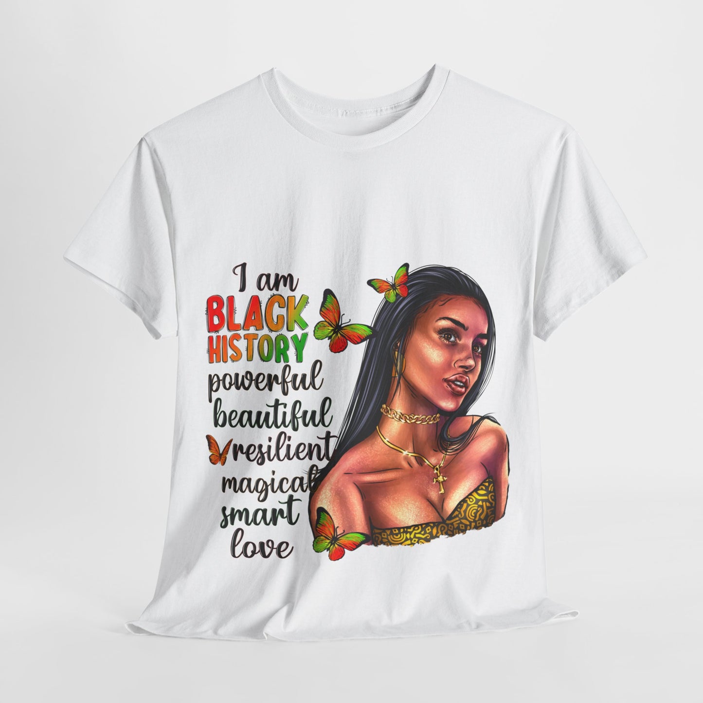 I Am Black History Unisex Heavy Cotton Tee