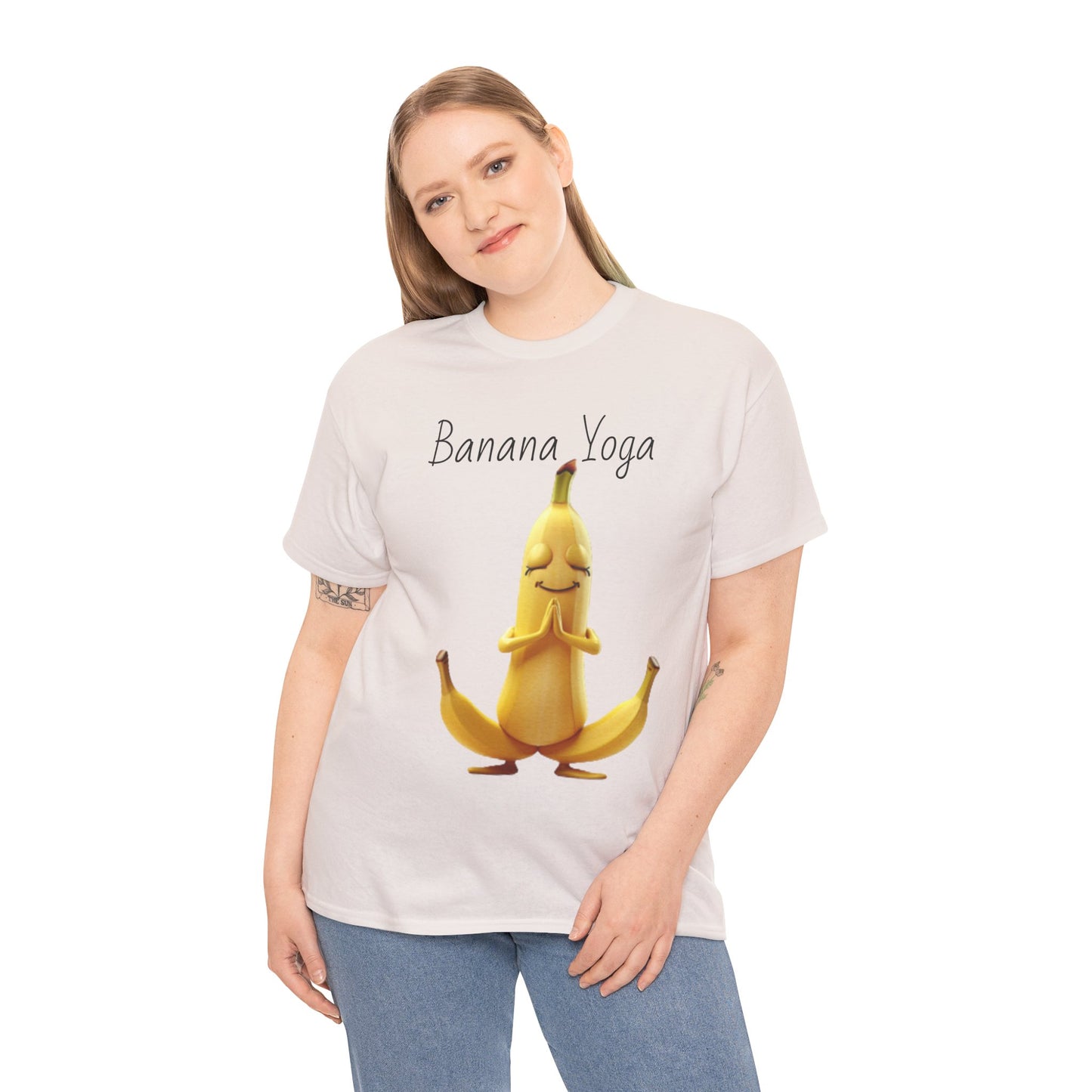 Banana Yoga Unisex Heavy Cotton Tee