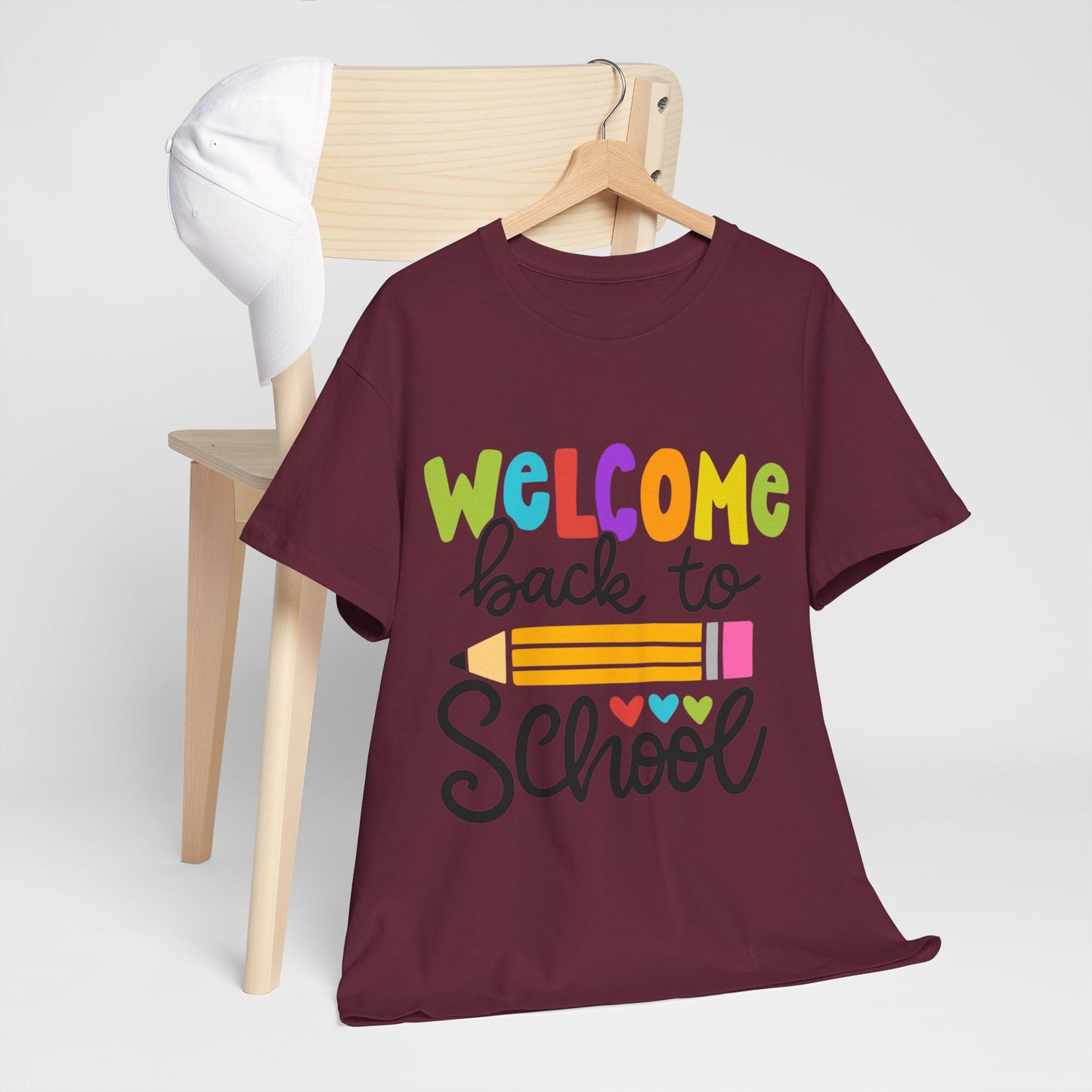 Welcome Back To School Unisex Heavy Cotton Tee