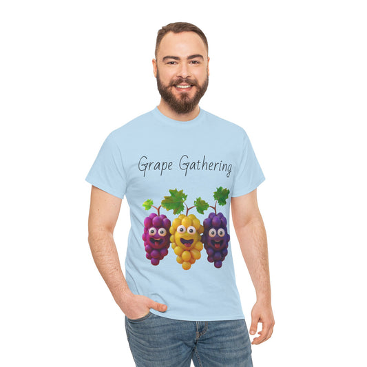 Grape Gathering Unisex Heavy Cotton Tee