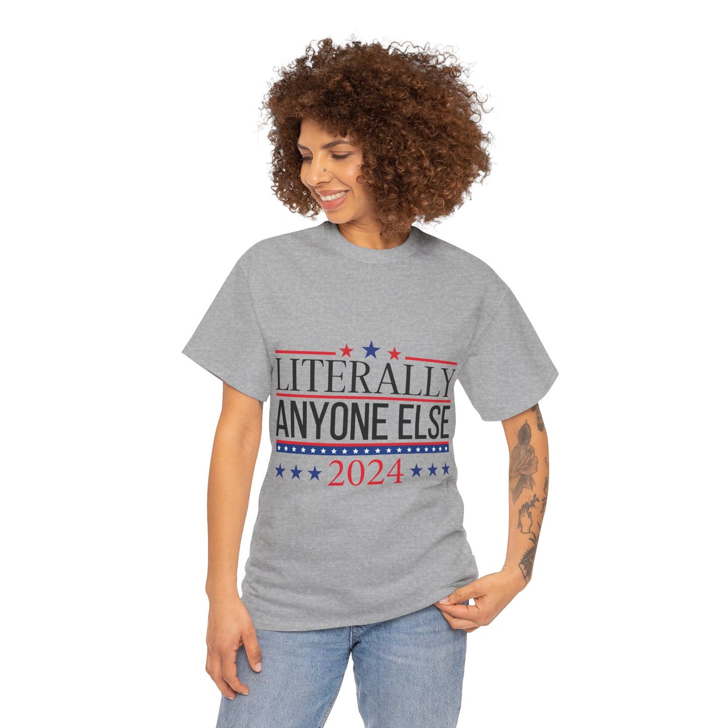 Anyone Else 2024 Unisex Heavy Cotton Tee