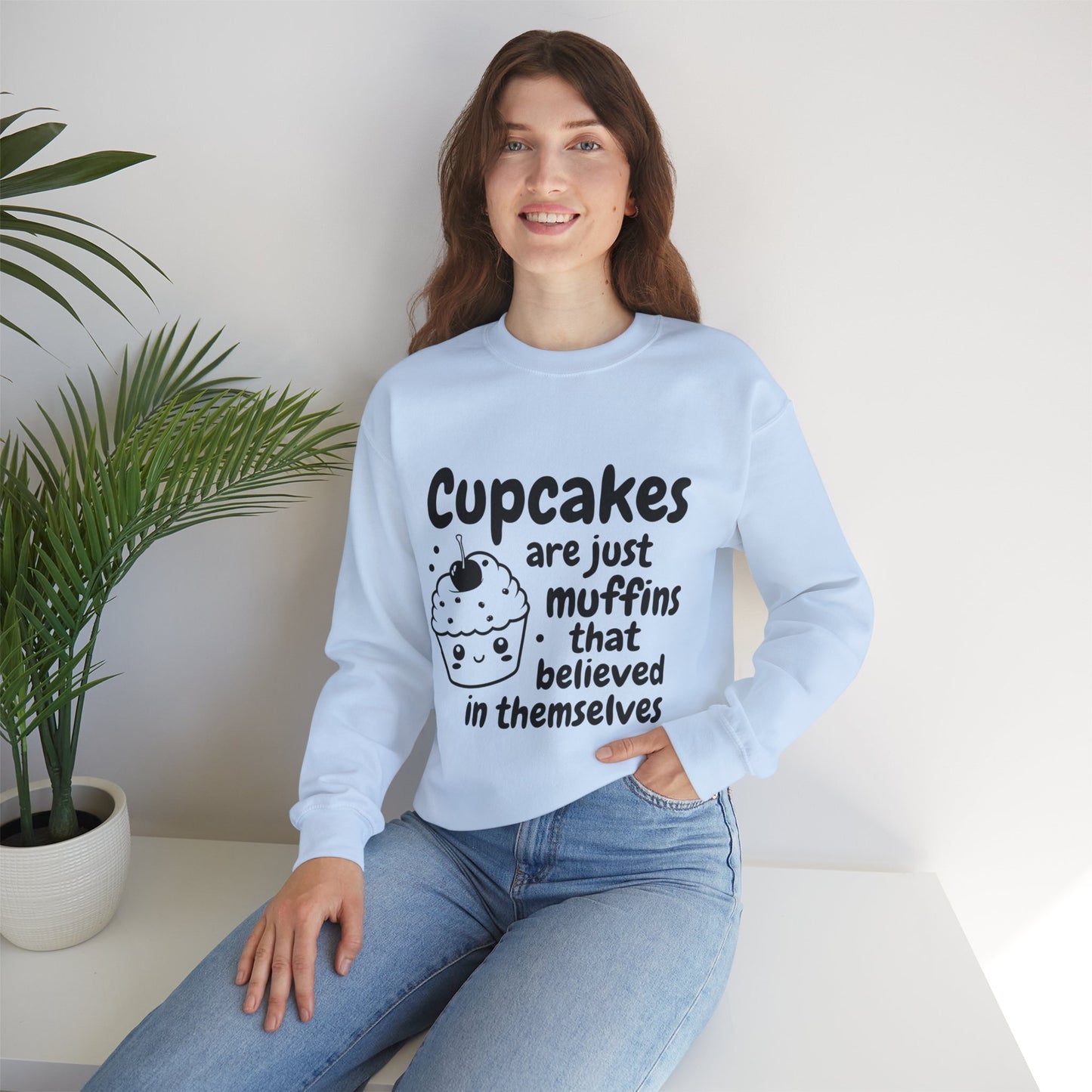 Cupcakes are Muffins Unisex Heavy Blend™ Crewneck Sweatshirt