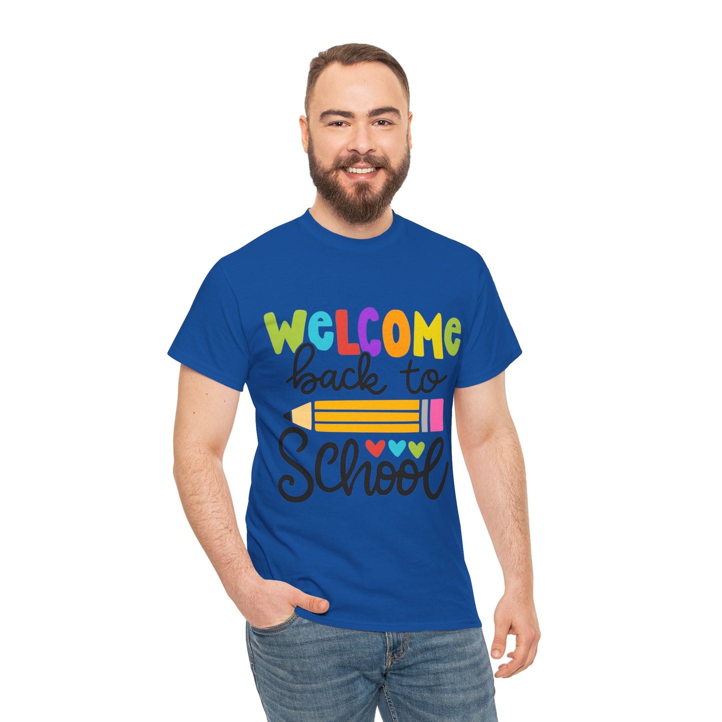 Welcome Back To School Unisex Heavy Cotton Tee