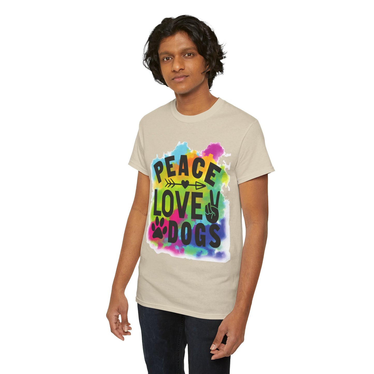 Peace Love Dogs Unisex Heavy Cotton Tee