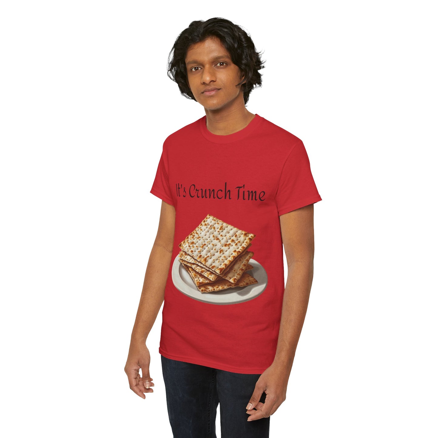 It's Crunch Time Matza Unisex Heavy Cotton Tee