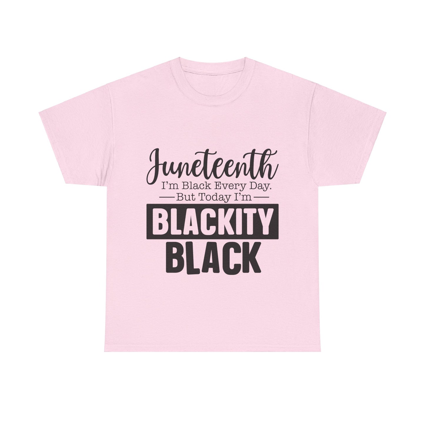 Juneteenth Black Everyday Unisex Heavy Cotton Tee