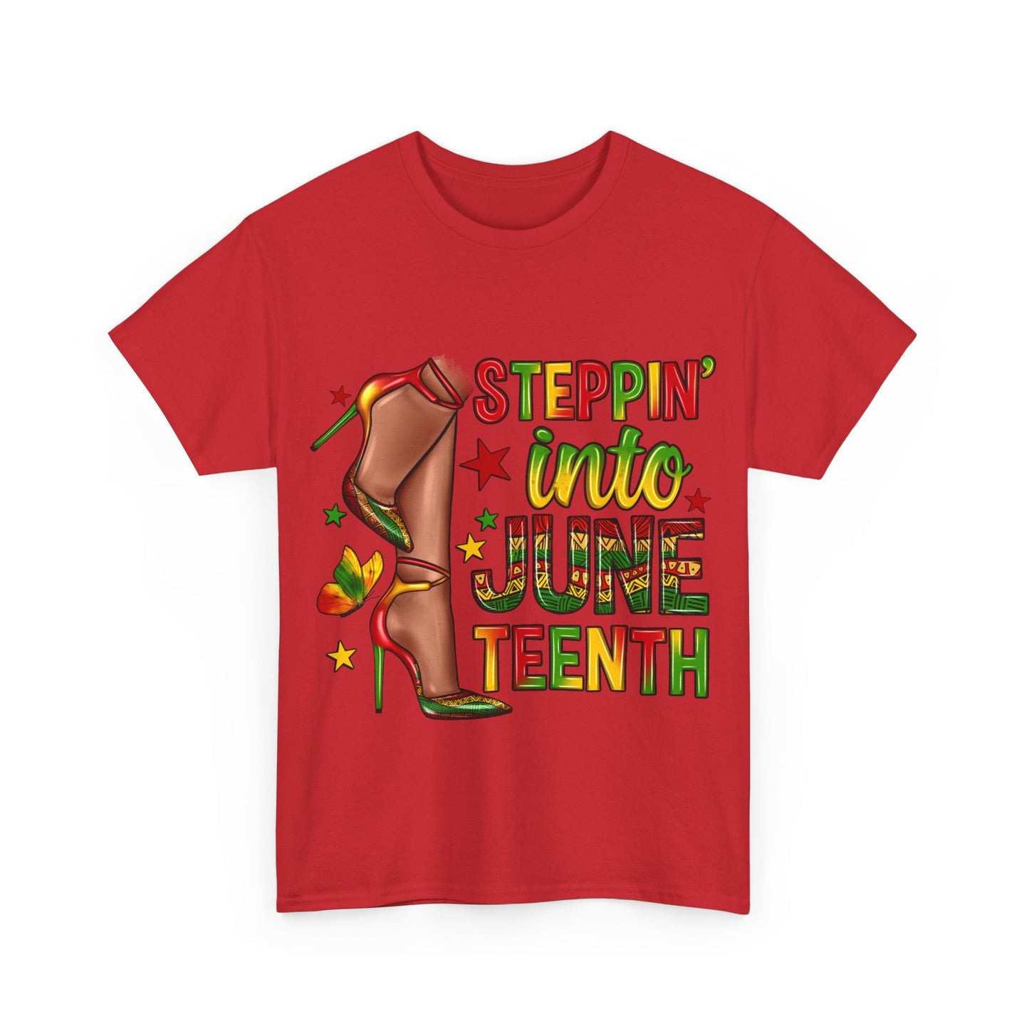 Stepping Into Juneteenth Unisex Heavy Cotton Tee