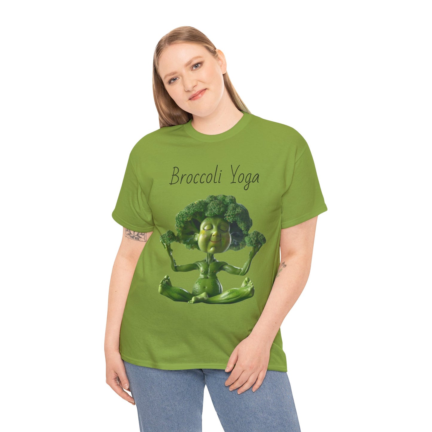 Broccoli Yoga Unisex Heavy Cotton Tee