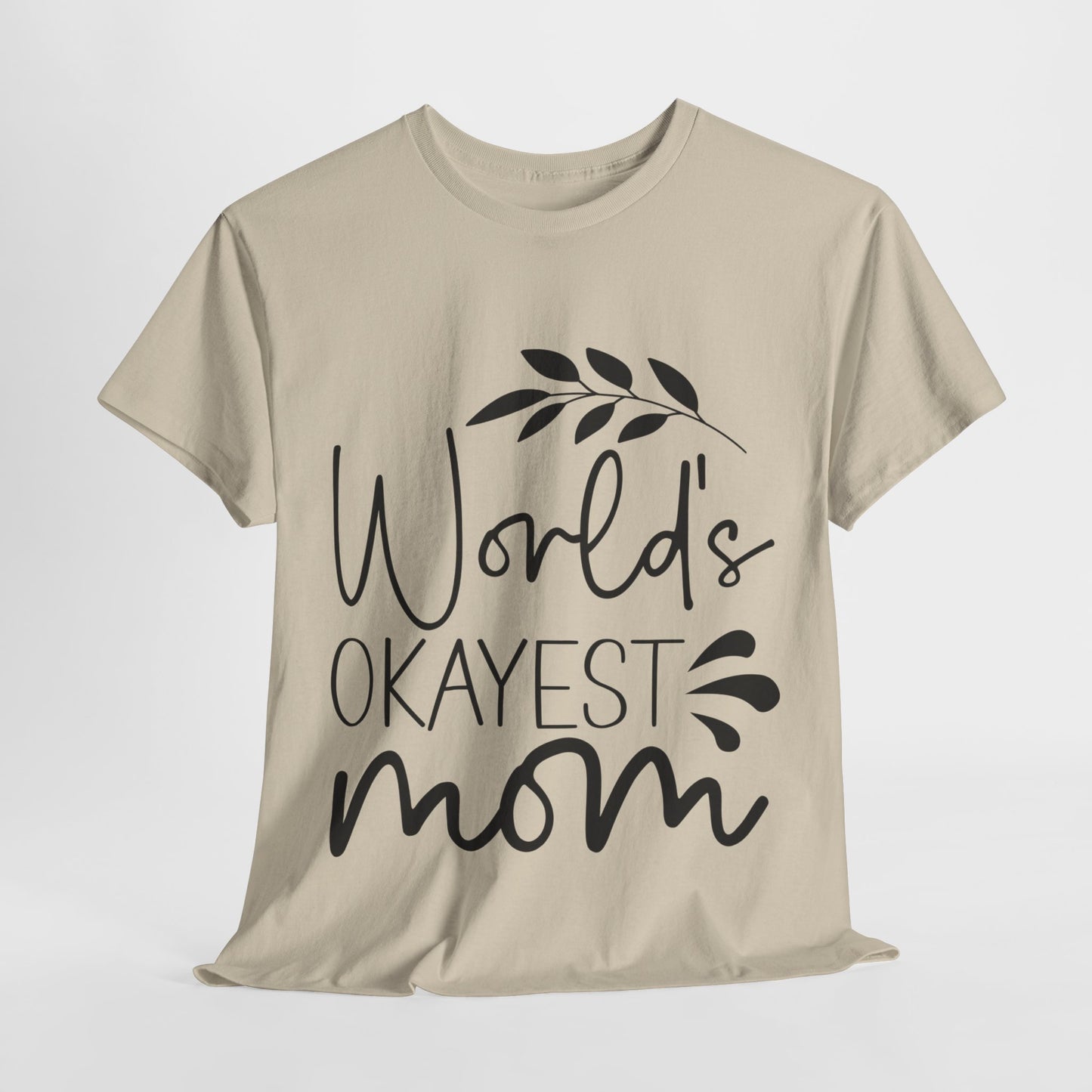 World's Okayest Mom Unisex Heavy Cotton Tee