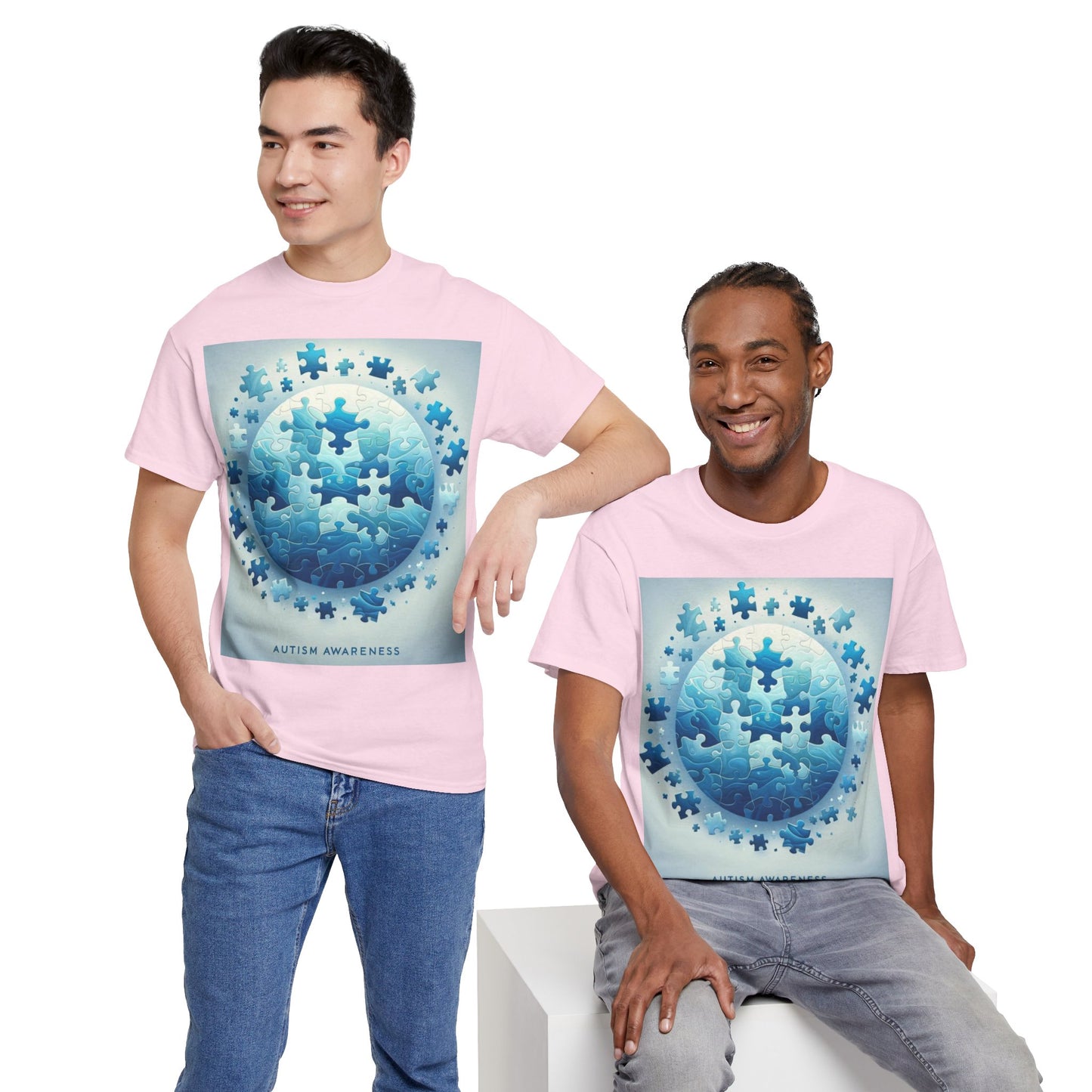 Autism Globe Unisex Heavy Cotton Tee