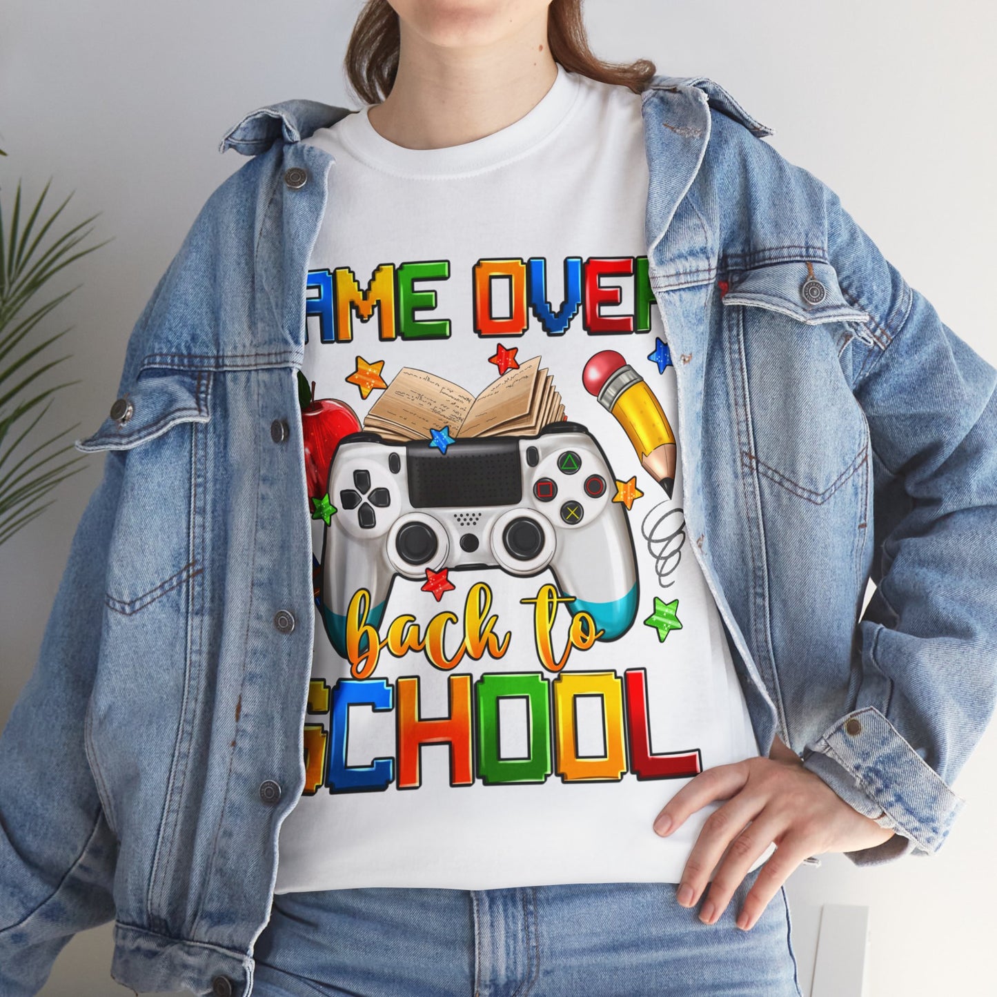 Game Over Back To School Unisex Cotton Tee