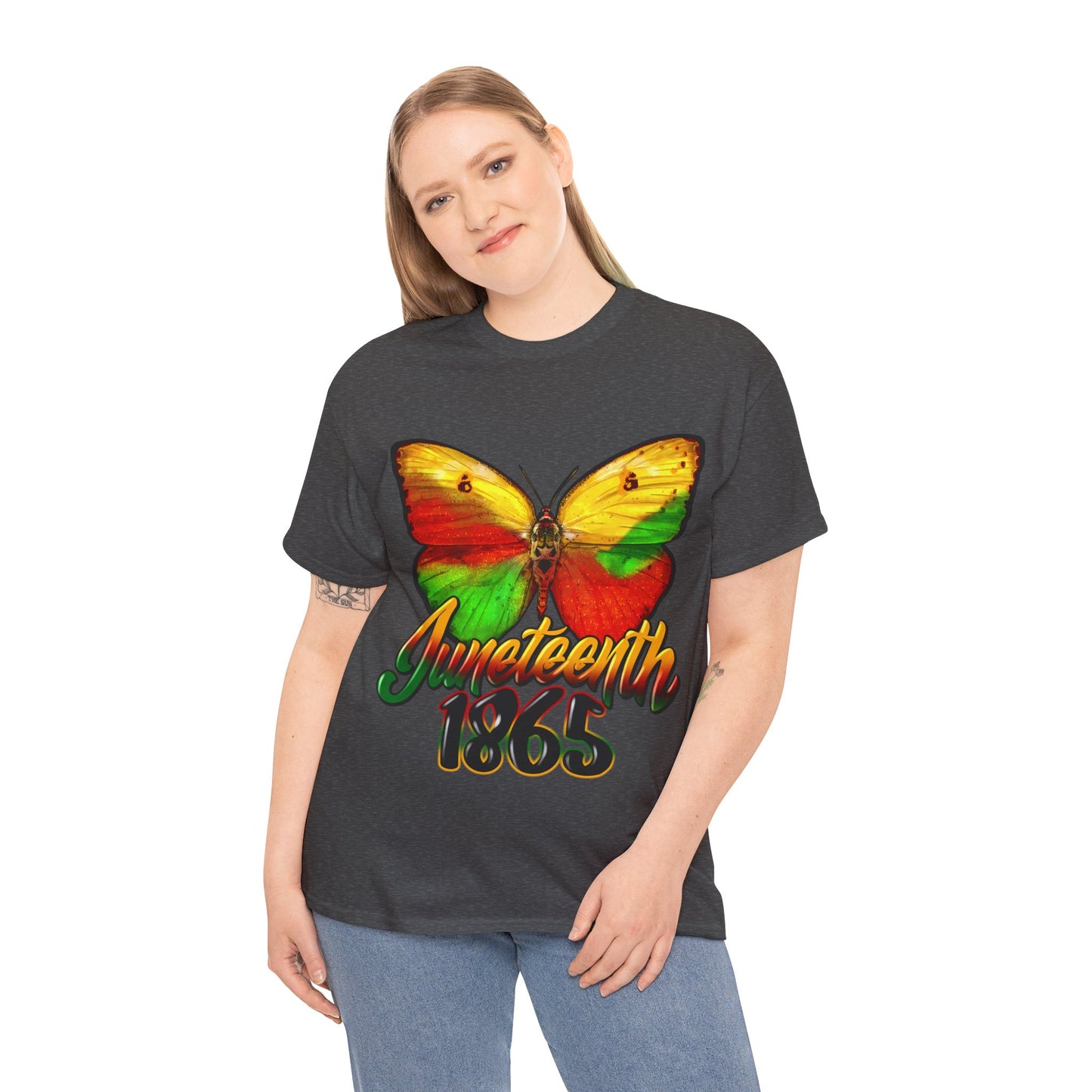 Juneteenth Butterfly Unisex Heavy Cotton Tee